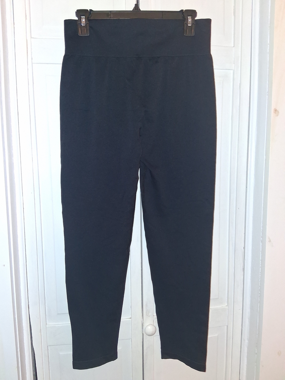 OQQ Black High-Waist Leggings